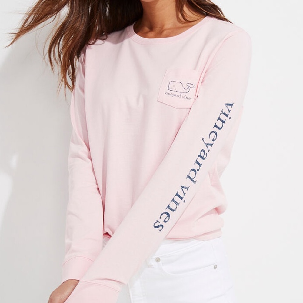Vineyard Vines Vintage Whale Long Sleeve Tee